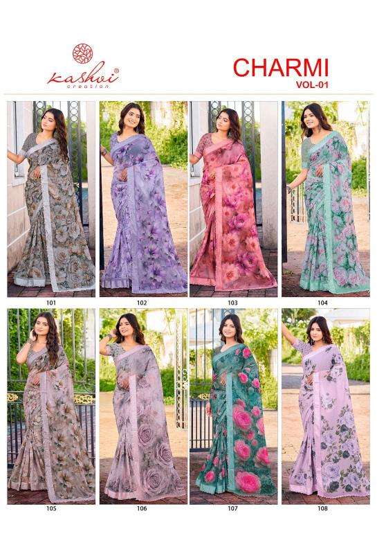 Kashvi charmi vol 1  Wholesale saree suppliers in Chhota Udaipur