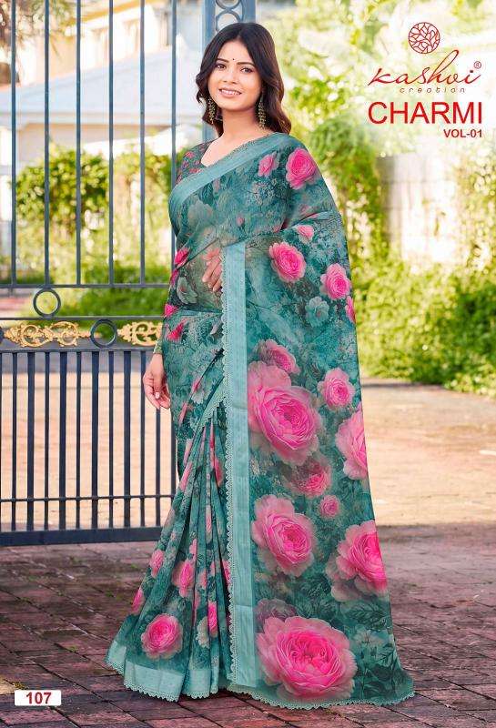 Kashvi charmi vol 1  Wholesale saree suppliers in Chhota Udaipur