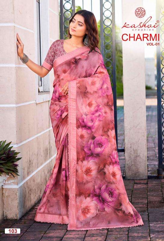 Kashvi charmi vol 1  Wholesale saree suppliers in Chhota Udaipur