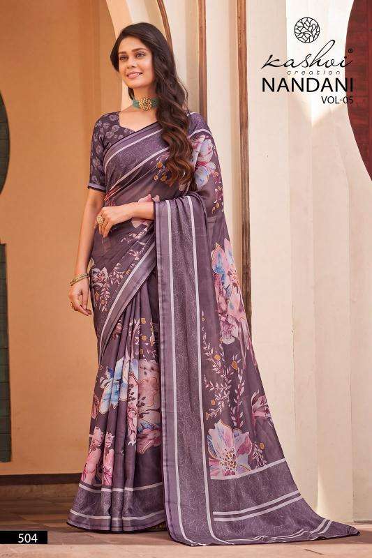 Kashvi nandani vol 5  Wholesale saree market in Anand