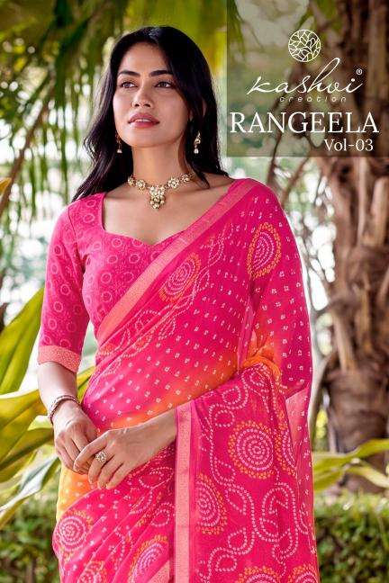 Kashvi rangeela vol-3 Wholesale saree suppliers