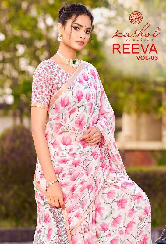 Kashvi reeva vol 3  sarees manufacturers in Patan
