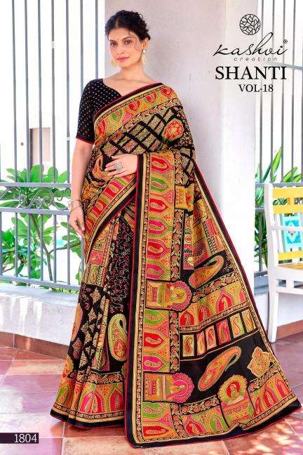 Kashvi shanti vol-18 Wholesale saree market