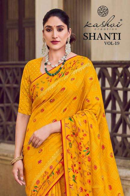 Kashvi shanti vol-19 Bulk saree suppliers in Navsari