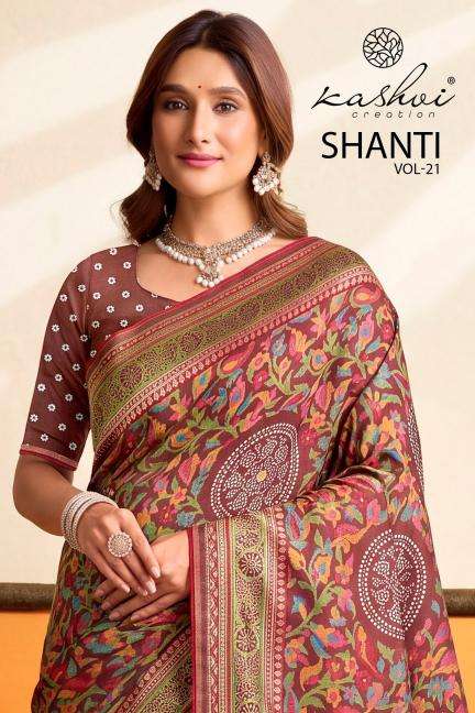 Kashvi shanti vol-21 Wholesale saree price