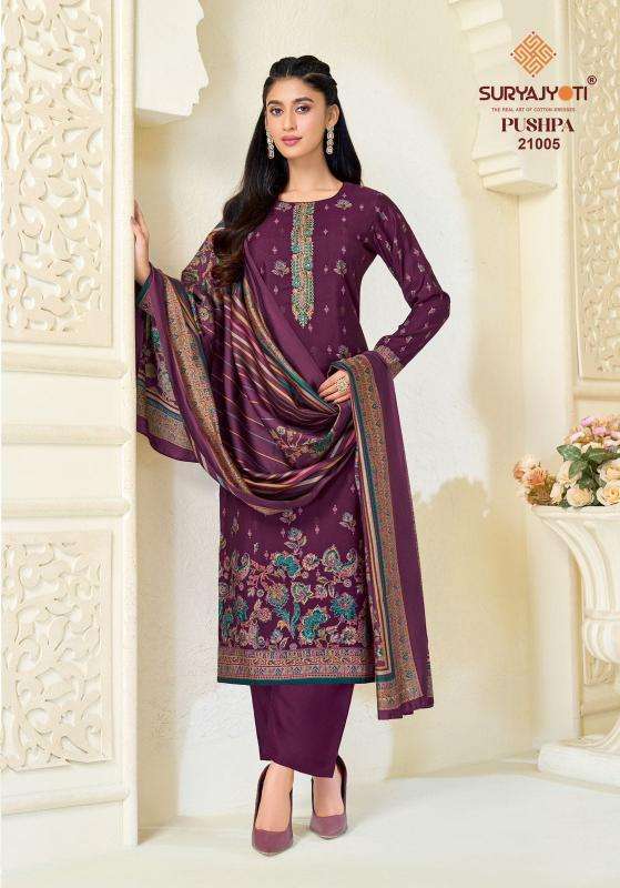 Suryajyoti pushpa vol 21 Designer dress material in Navsari