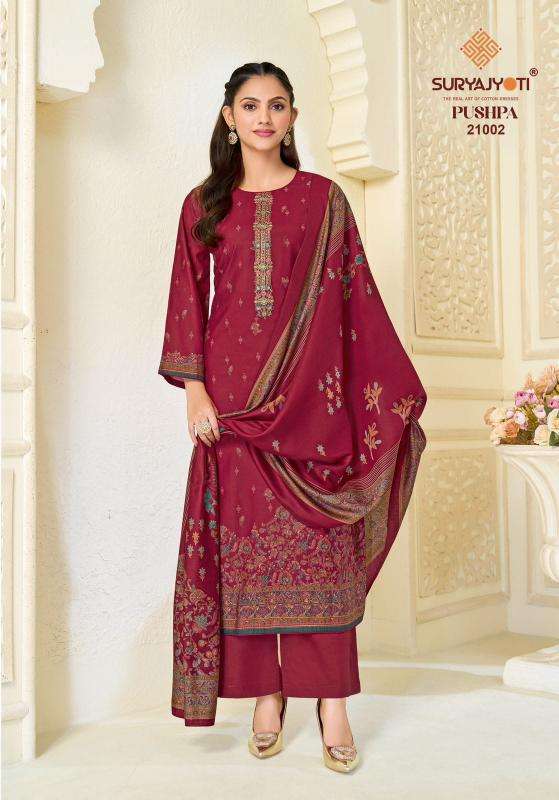 Suryajyoti pushpa vol 21 Designer dress material in Navsari