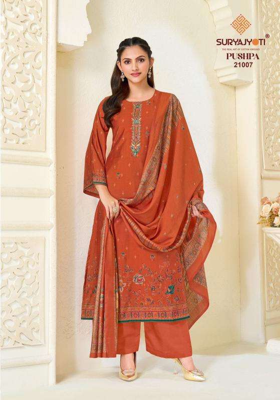 Suryajyoti pushpa vol 21 Designer dress material in Navsari