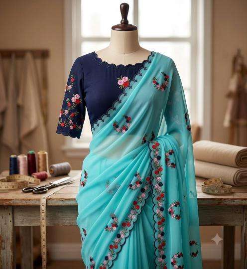 Svara georgette Wholesale saree market