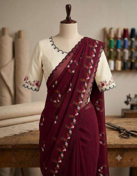 Svara georgette Wholesale saree market