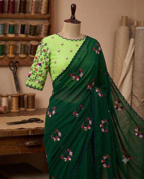 Svara georgette Wholesale saree market