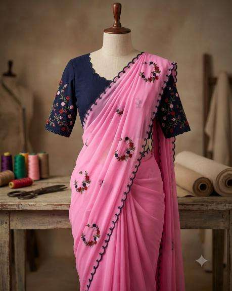 Svara georgette Wholesale saree market