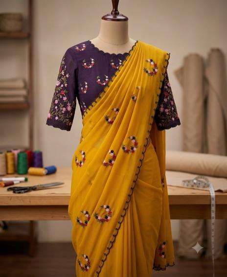 Svara georgette Wholesale saree market
