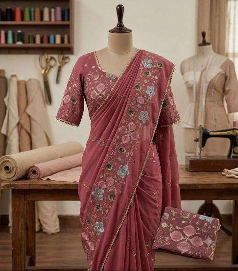 Svara vt~007  Traditional saree market in Porbandar