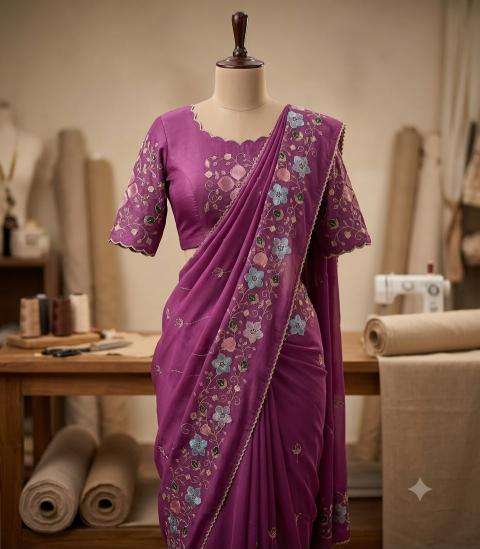 Svara vt~007  Traditional saree market in Porbandar