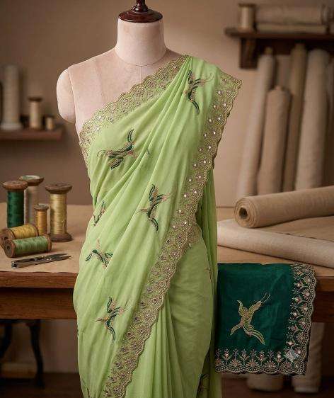 Svara vt~mor pankh Saree manufacturers in Porbandar