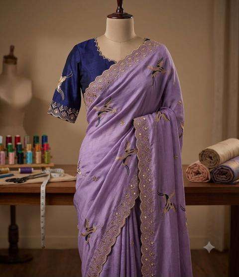 Svara vt~mor pankh Saree manufacturers in Porbandar