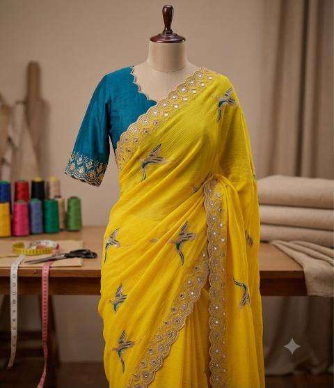 Svara vt~mor pankh Saree manufacturers in Porbandar