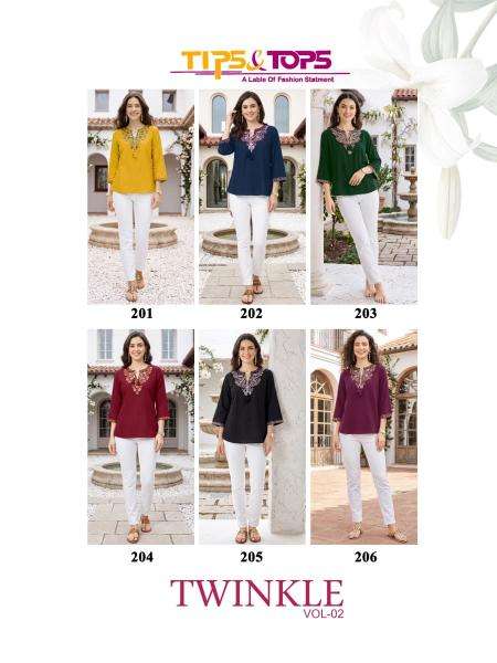 Tips & tops twinkle vol 2 Wholesale kurti manufacturers in Patan