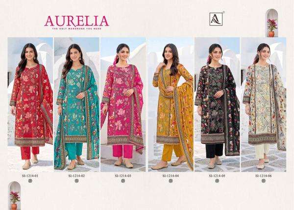 Alok suit auralia ladies dress material wholesale market in surat
