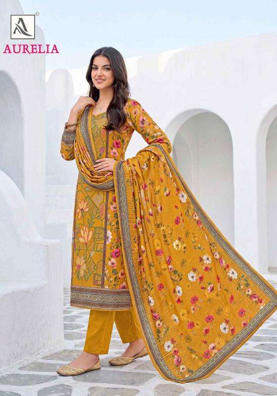Alok suit auralia ladies dress material wholesale market in surat