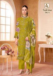 Alok suit sakina 8 cotton dress material wholesale market in ahmedabad