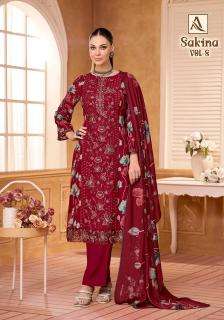Alok suit sakina 8 cotton dress material wholesale market in ahmedabad