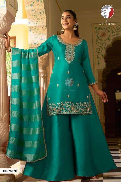 Anju fabrics 75070 best wholesale kurti market in ahmedabad