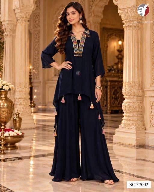 Anju fabrics D.NO 37002 wholesale kurti market in kolkata with price