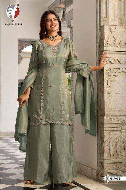 Anju fabrics g 7073  readymade kurti wholesale market in ahmedabad