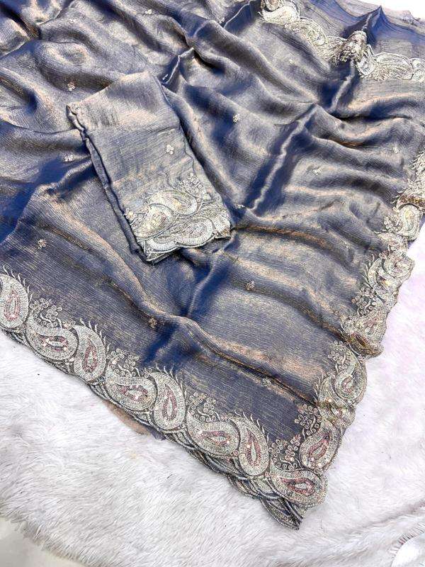 Astitva chiffon wholesale saree market in ahmedabad with price list
