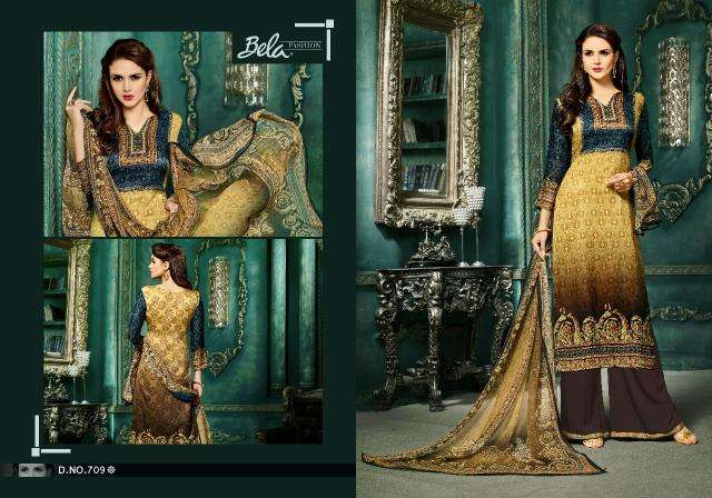 Bela fashion ladies dress material wholesale market in surat