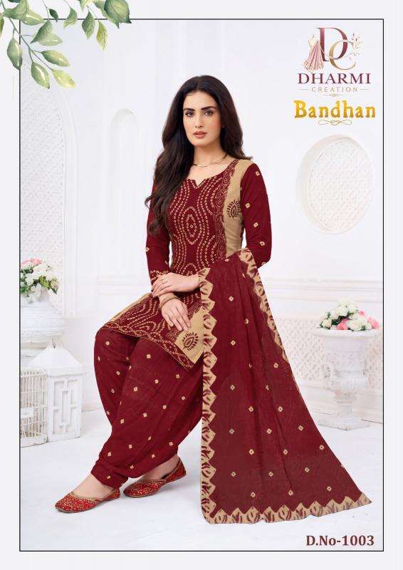 Dharmi bandhan ladies dress material wholesale market in ahmedabad