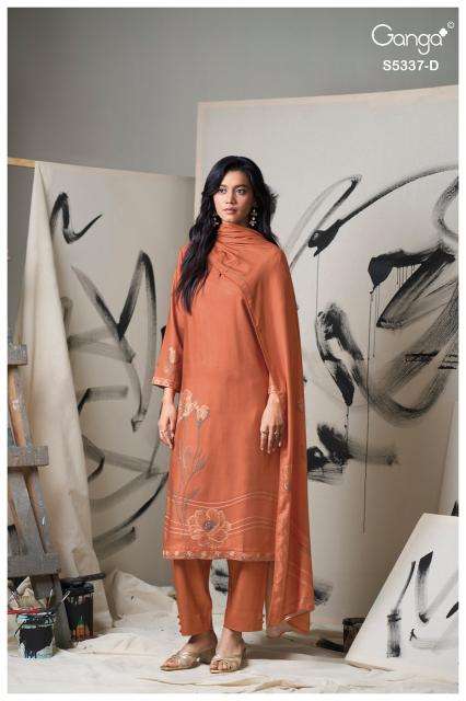 Ganga aeryn 5337 wholesale dress materials in mumbai with price