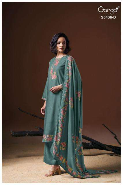 Ganga anthea 5436 wholesale dress material market in ahmedabad with price