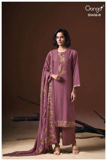 Ganga anthea 5436 wholesale dress material market in ahmedabad with price