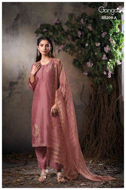Ganga anyasa 5206 wholesale dress material market in mumbai with price