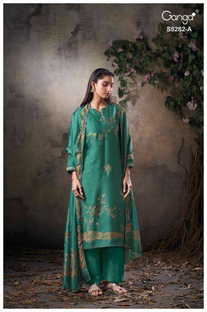 Ganga ceyra 5282 cotton dress material wholesale market in ahmedabad