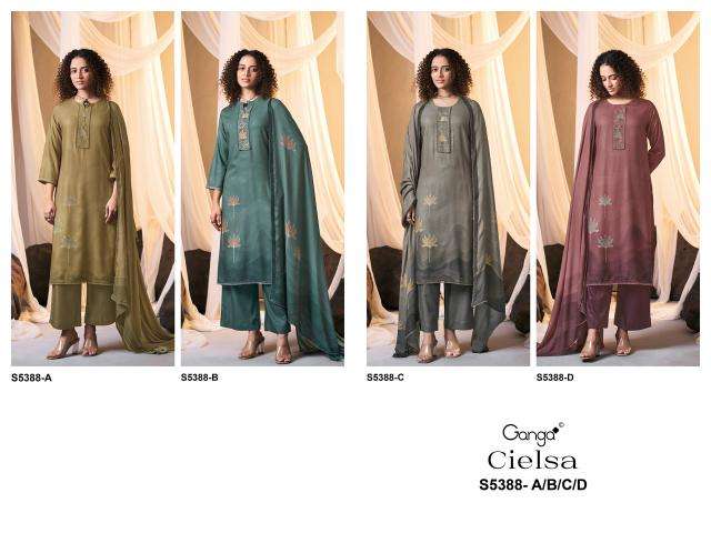 Ganga cielsa 5388 wholesale dress material market in pune