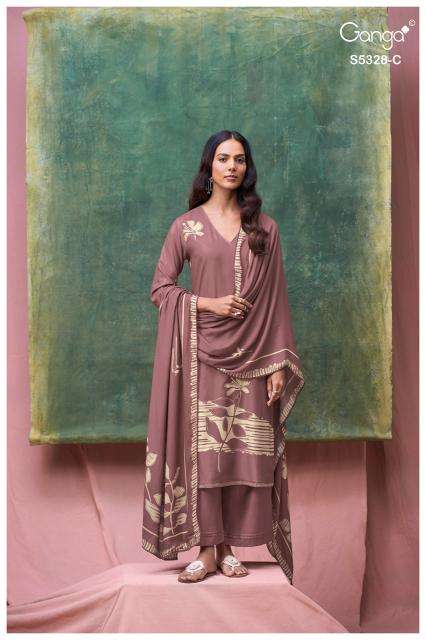 Ganga delissa 5328 ladies dress material wholesale market in ahmedabad