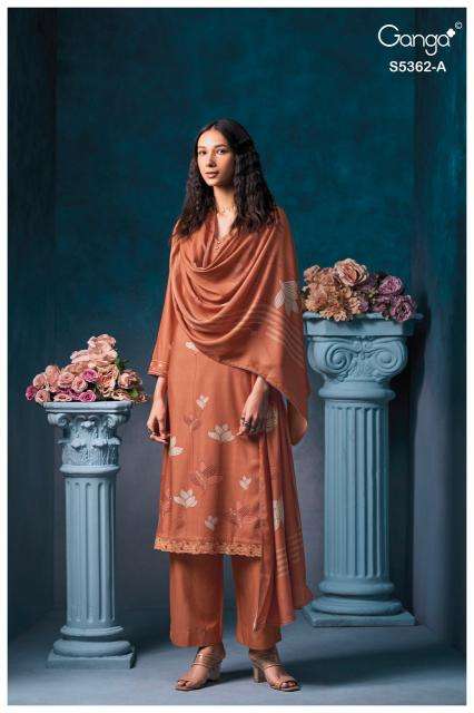 Ganga diansa 5362 wholesale dress materials in mumbai with price
