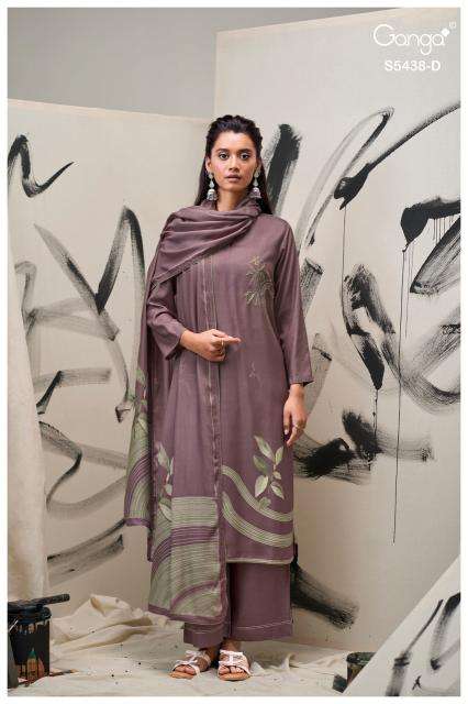 Ganga dreaka 5438 wholesale dress material market in ahmedabad