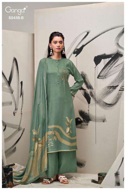 Ganga dreaka 5438 wholesale dress material market in ahmedabad