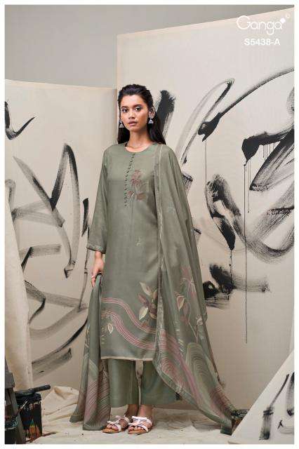 Ganga dreaka 5438 wholesale dress material market in ahmedabad