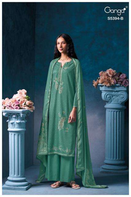 Ganga elvaya 5394  wholesale dress material market in ahmedabad with price