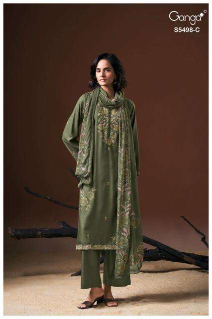 Ganga faeza 5498 best wholesale dress material market in mumbai