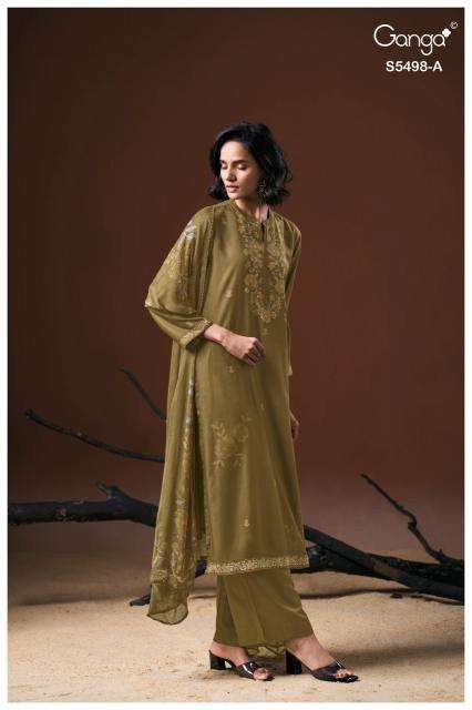 Ganga faeza 5498 best wholesale dress material market in mumbai