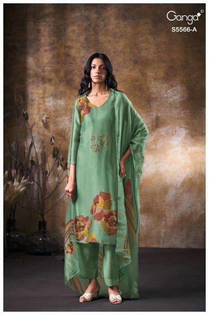 Ganga fariyah 5566 wholesale dress material in amritsar
