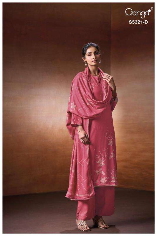 Ganga fionel 5321  wholesale dress material market in pune