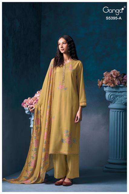 Ganga fyrevia 5395  wholesale dress material market in kolkata
